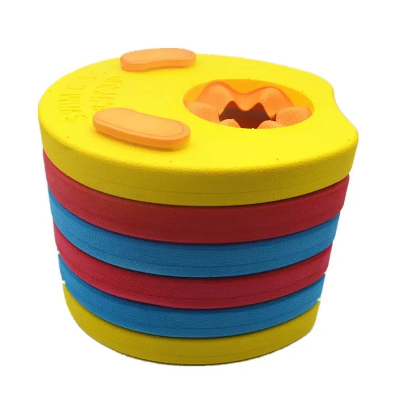 6pcs Kids Swimming Arm Float Discs EVA Foam Floating Sleeves Circles Baby Safe Swimming Training Aid Floats Pool Circles Rings