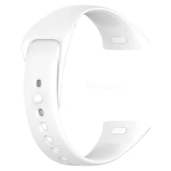 Silicone Smartwatch Band Wristband Bracelet Strap Accessories in Various Colors for redmi watch 3 (White)