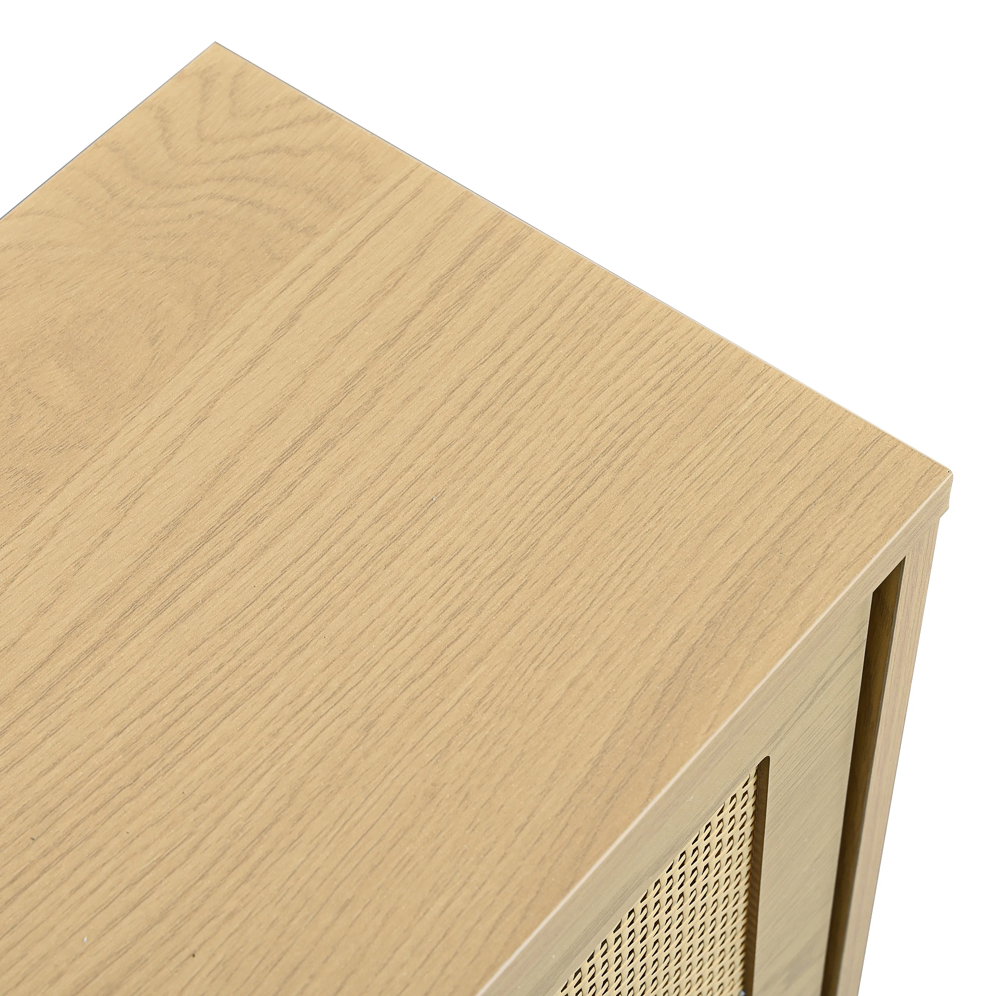 Kommode mit 6 Schubladen, Sideboard aus Holz mit Metallgriffen, für Schlafzimmer, Wohnzimmer, Büros, Sideboard/Highboard mit – Detail 14