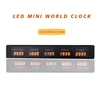 The securities market and securities firms use a 5-time zone clock/desktop world clock 1