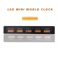 The securities market and securities firms use a 5-time zone clock/desktop world clock 1