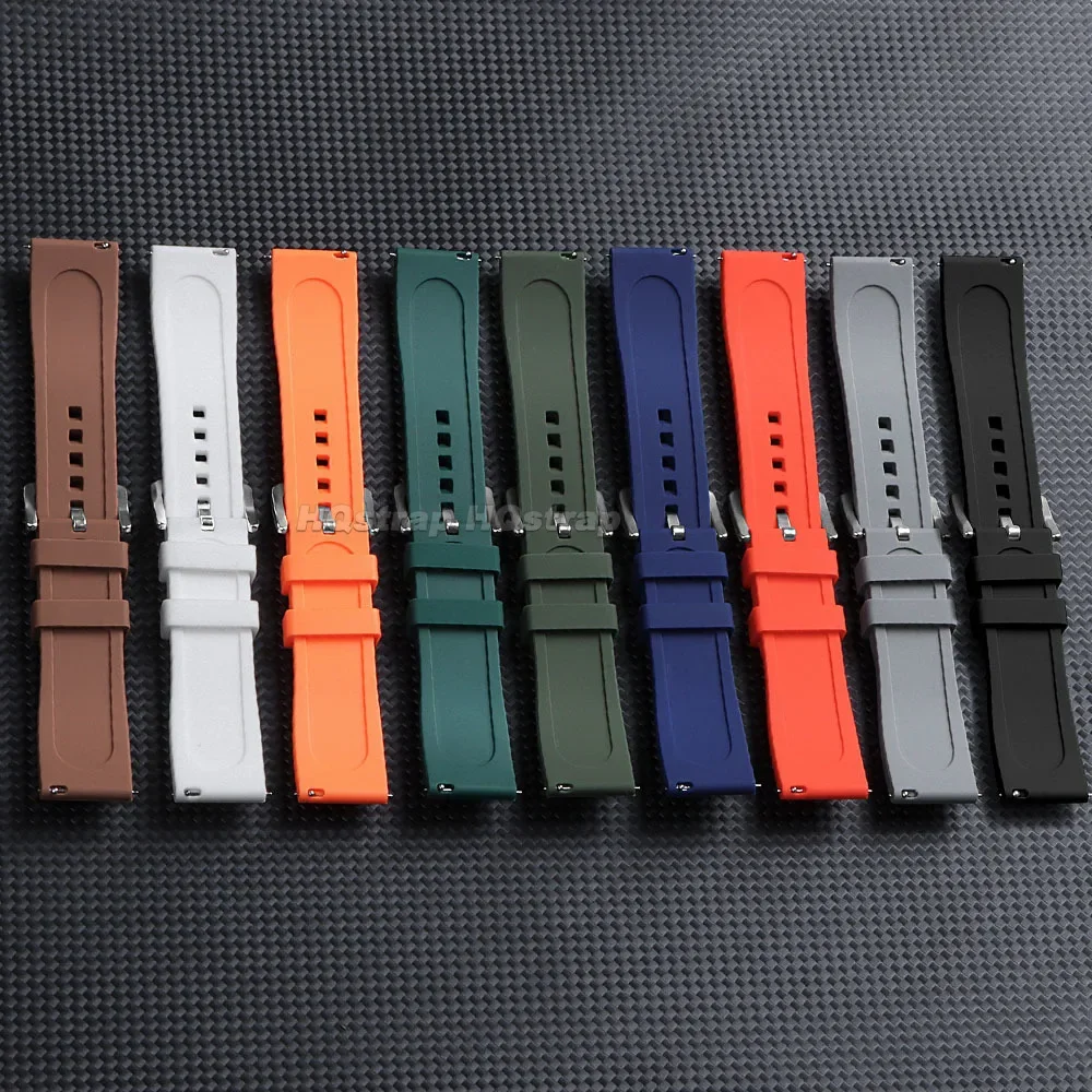 Silicone Sports Waterproof Watch Strap - Quick Release Wristband