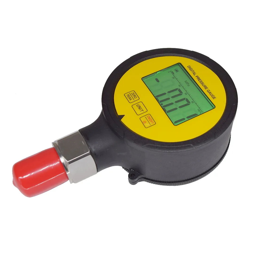Manometro Digitale Pressione Idraulica 400 BAR - Tester Per Olio, Acqua, Gas Con Display LCD E Connettore G1/4