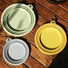 Dog Feeders Folding Silicone Bowl Outdoor Travel Foldable Portable Cat Dog Food Water Container Feeding Tray Bowl Pet Supplies 5