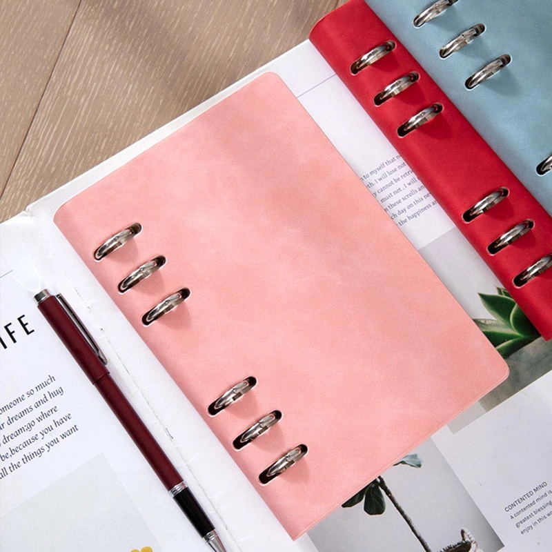 

Практичный блокнот с отрывными листами, 6 блокнотов с кольцевой переплетом, блокнот для журналов, устойчивый к чернилам для