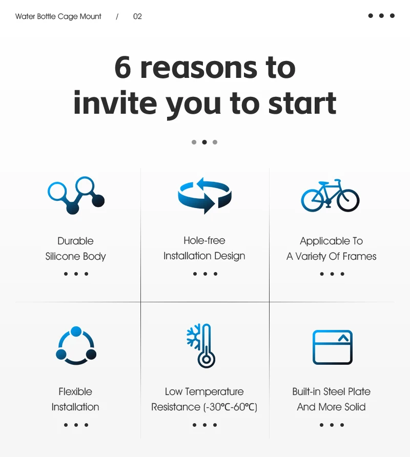 Description Picture 3 of itemWEST BIKING Bicycle Water Bottle Holder Silicone Non-slip Straps Set MTB Road Bike Bottle Stand With Adaptor Cycling Accessories