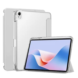 Tablet Case with Pen Holder and Trifold Stand, Soft Back Cover for Matepad 11.5s 2026 (Gray)