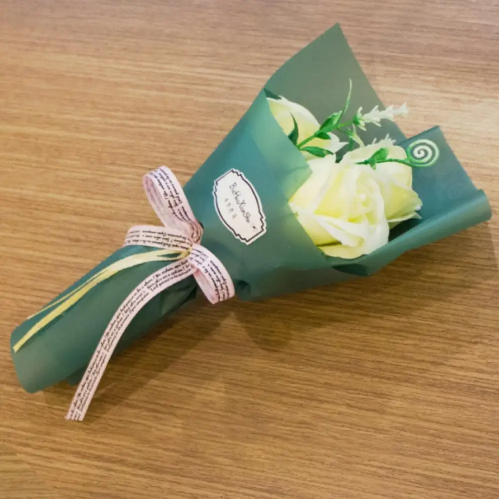 3 رؤساء باقة الورد الاصطناعي الصغيرة اليد عقد الصا...