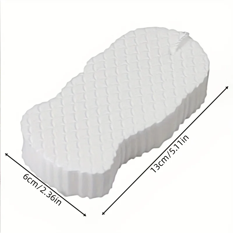 Cartoon Embossed Soft Scrubbing Sponge - Household Cleaning Tool