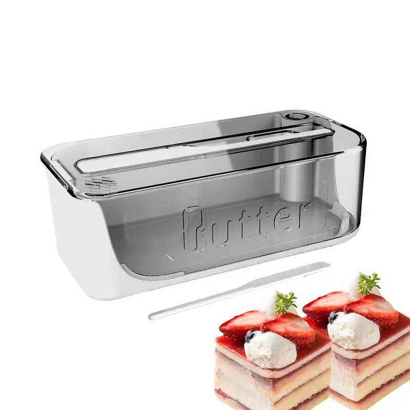 

Масляная тарелка с крышкой, большой держатель для хранения, Кухонный Контейнер для масла, легко лОжить, посудомоечная машина и холодильник