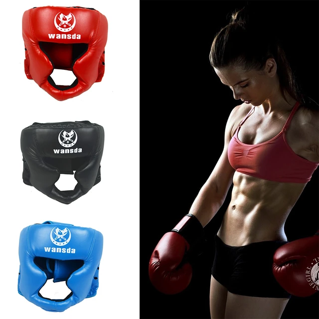 Casco de boxeo grueso para hombre y mujer, Protector de cabeza para  entrenamiento de Karate, Muay Thai - AliExpress