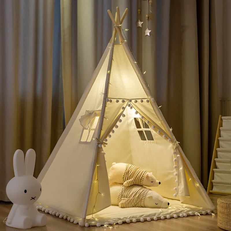 1.35m Tent For Kid Play House Wigwam for Children Portable Children Tipi Tents Teepee  Tipi Infantil Kid Tent Girl play room