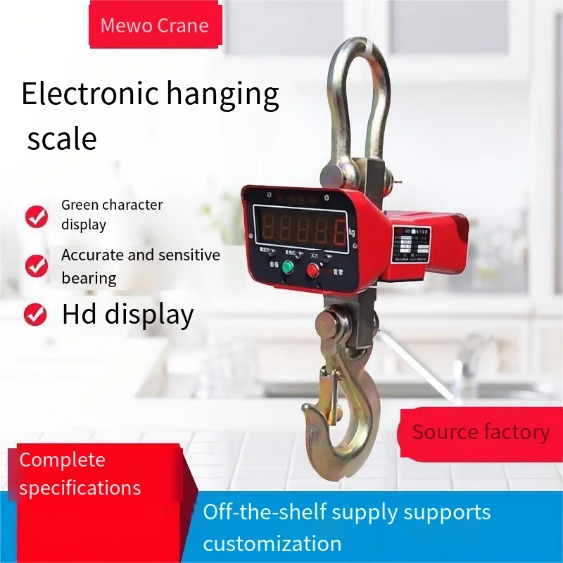 

Electronic Hanging Scale 3 Tons, 5 Tons, 10 Tons, Wireless Control OCS Industrial Hanging Scale, Steel Iarge Weight Scale 245