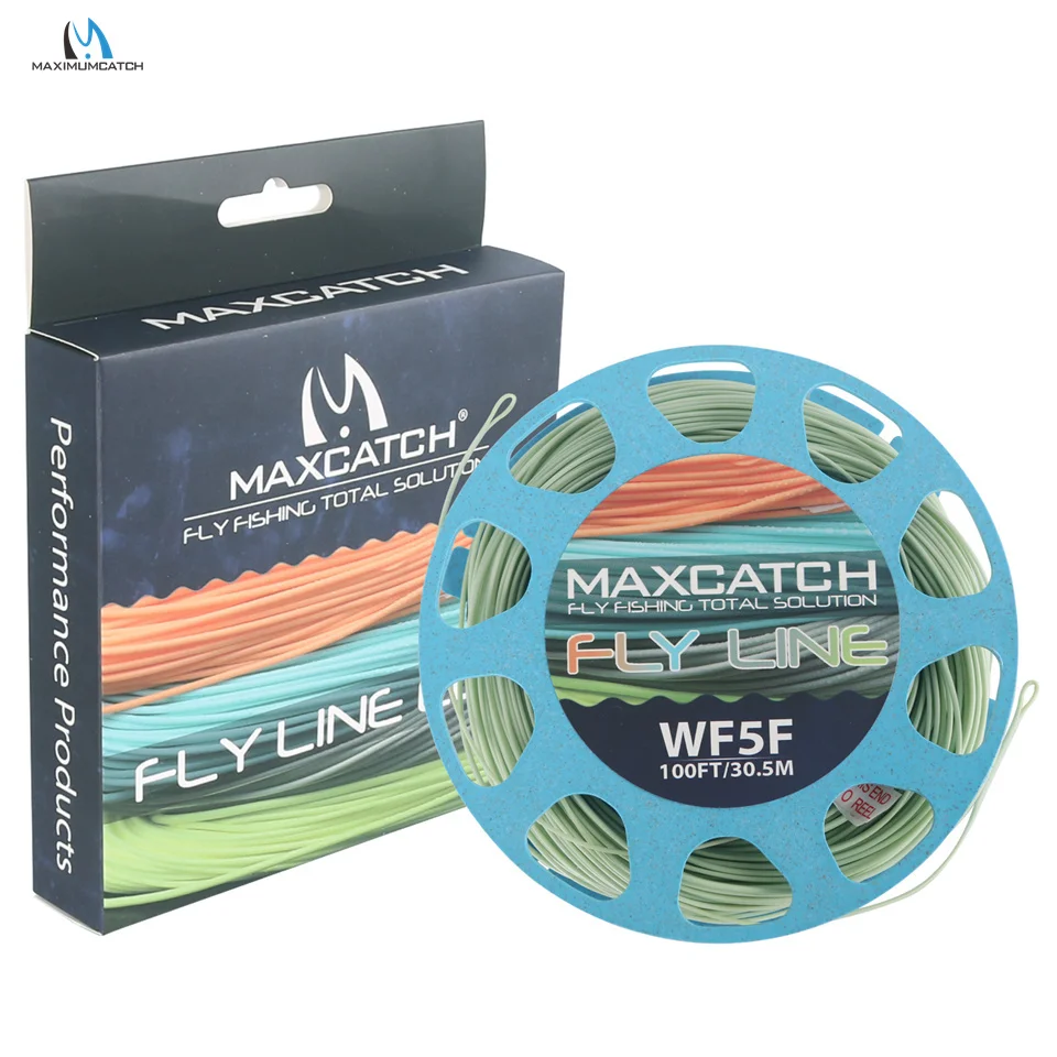 Maximumcatch 1-8wt Weight Forward Floating Fly Fishing Line 100FT Multi Color Fly Line fishing line