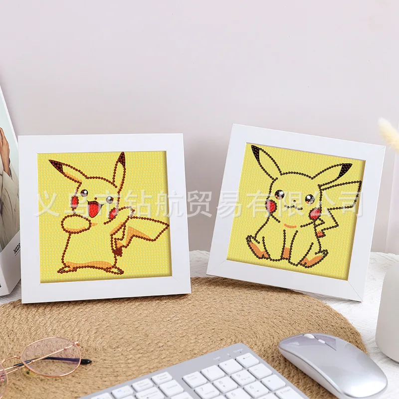 Diamond Painting Pokemon Pikachu 5D Diamond Painting Kit Cartoon Character Round Stick Diamond Embroidery Cross Stitch DIY Handmade Home Decor diamond painting