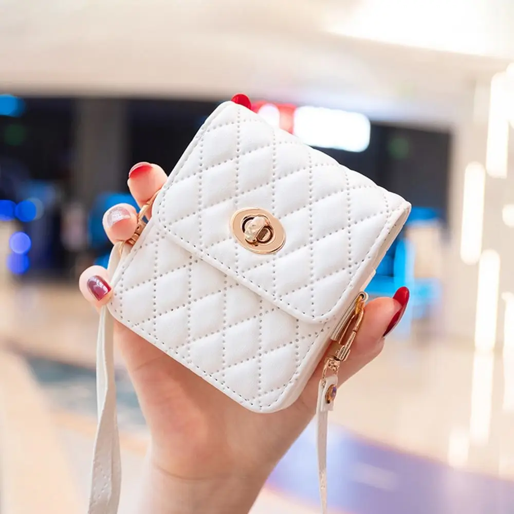 Elegant Leather Crossbody Mini Handbag and Phone Holder