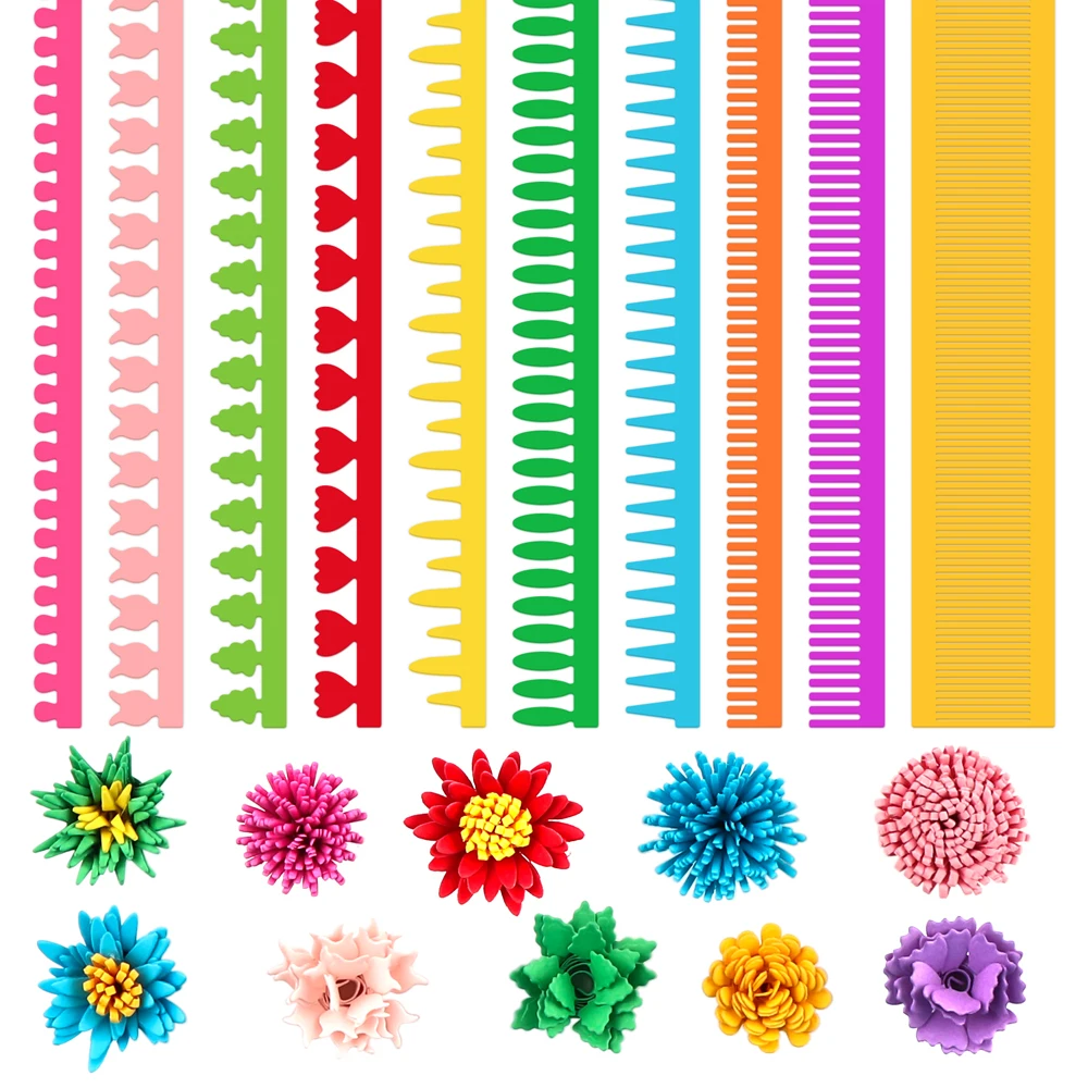 3D Spiral Flower Cutting Dies Rollded Flower Petal Quilling Strips for Diy Scrapbooking Decorative Crafts Paper Cards Making