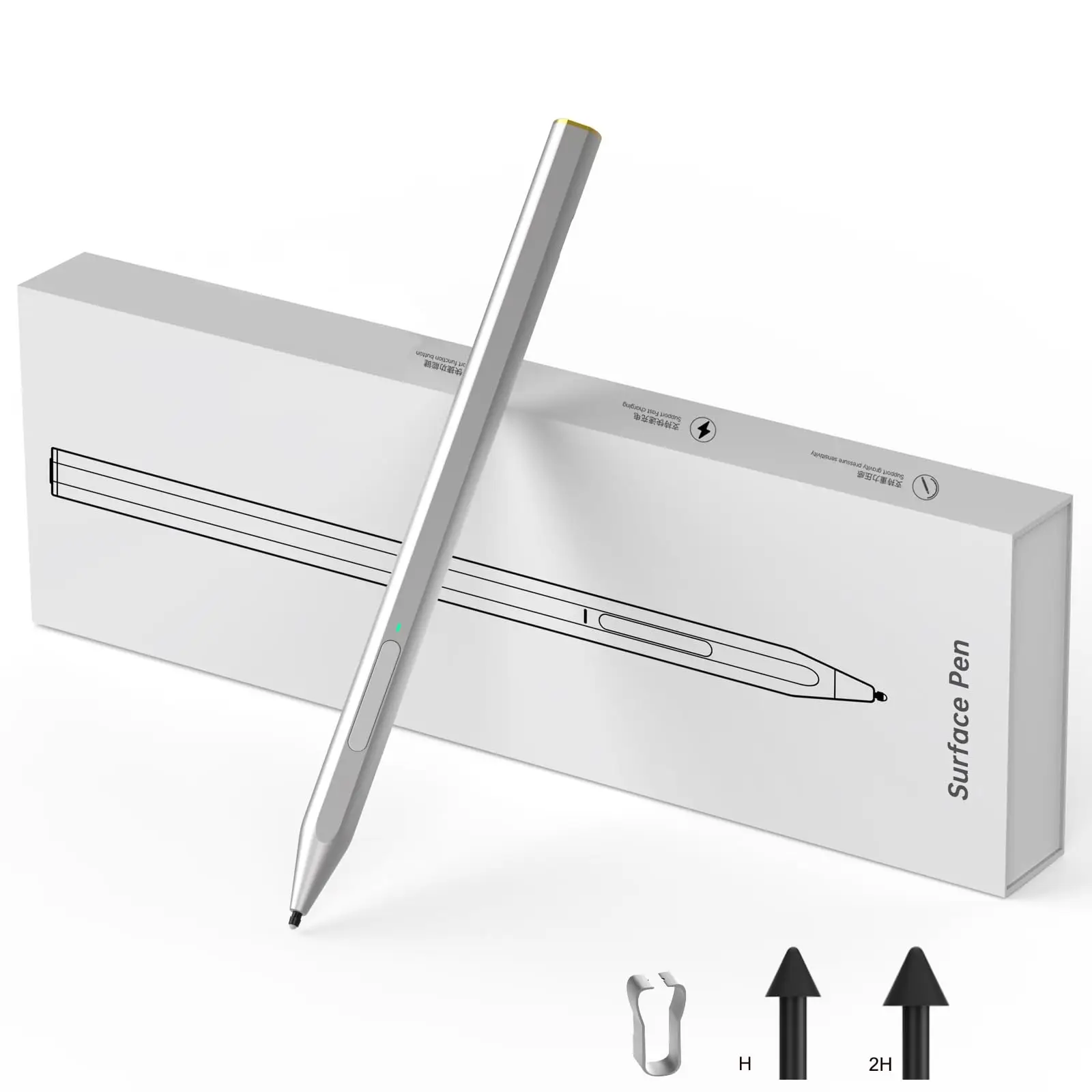 High-Sensitivity Stylus Pen with Eraser Button for Seamless Digital Writing