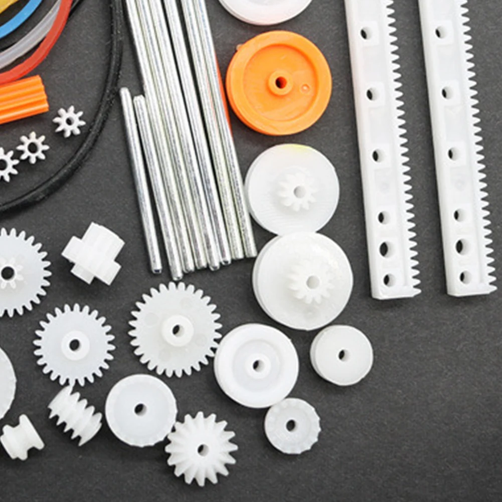 200 Stück Kunststoff-Getriebe Set - 0,5 Modul, Für DIY Modellbau, Spielzeug, Motoren