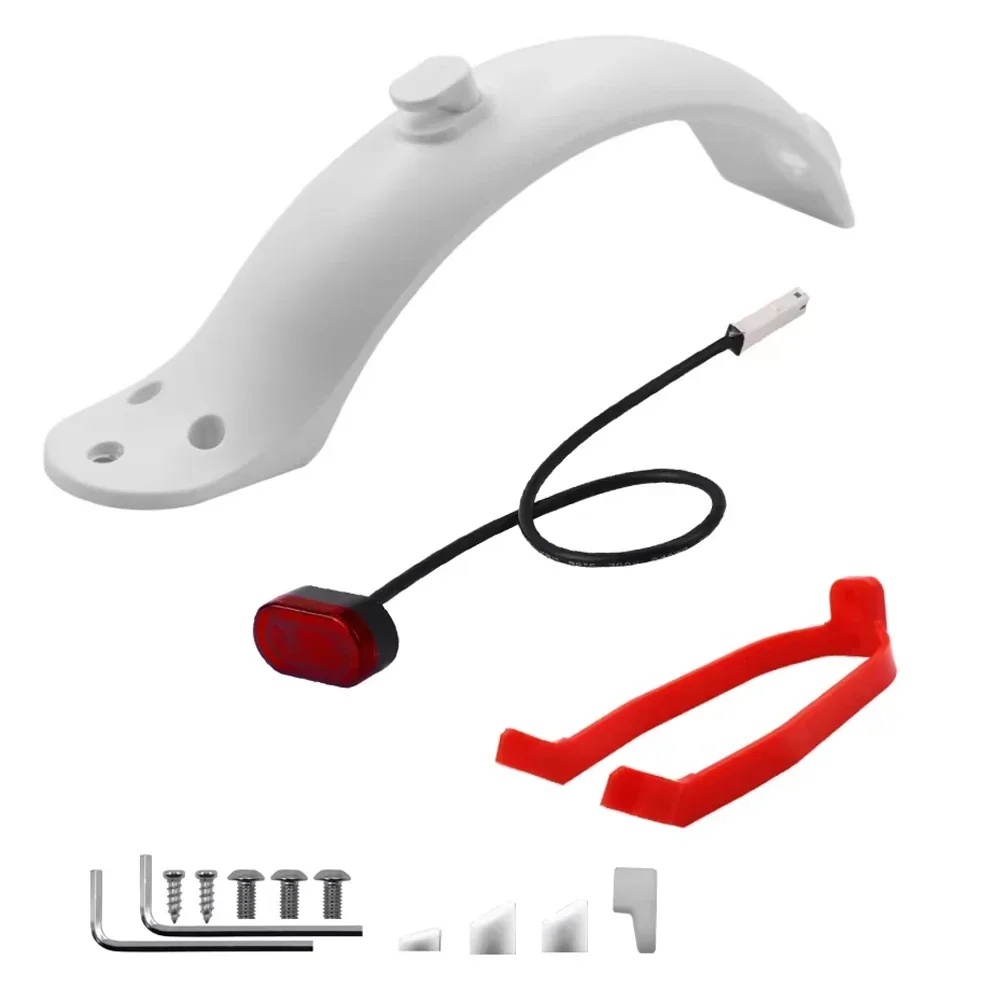 Kotflügel Für Xiaomi Mijia MI M365 1S M187 Pro E-Scooter Reifen Splash Kotflügel mit Hinten Rücklicht Zurück schutz schraube Linie – Detail 13