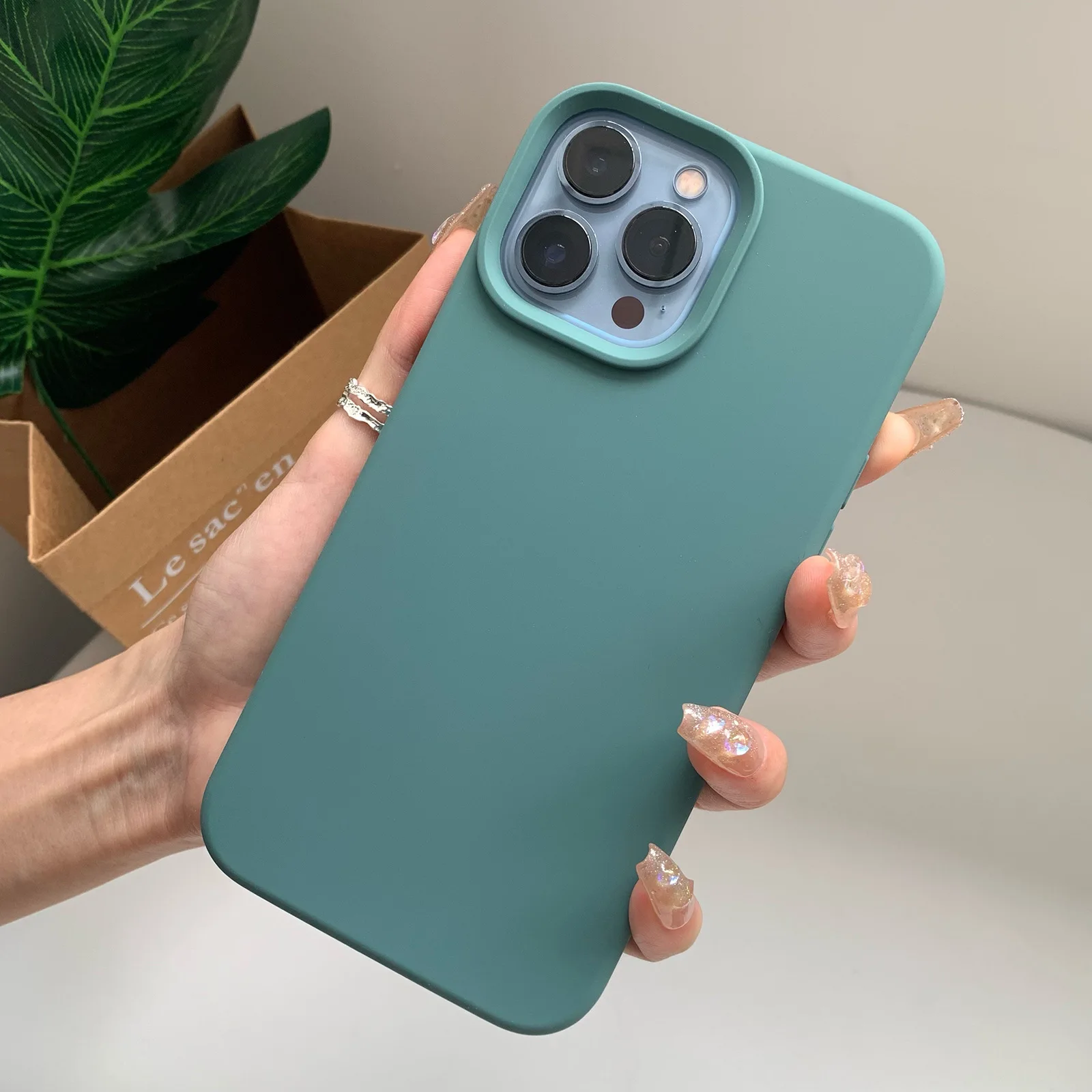 thumbnail image 1 of Liquid Silicone Case For Apple iPhone 15 14 13 12 11 Pro Max X XS XR 15 14 Plus Phone Original Official Style Protective Cover, 1 of 5