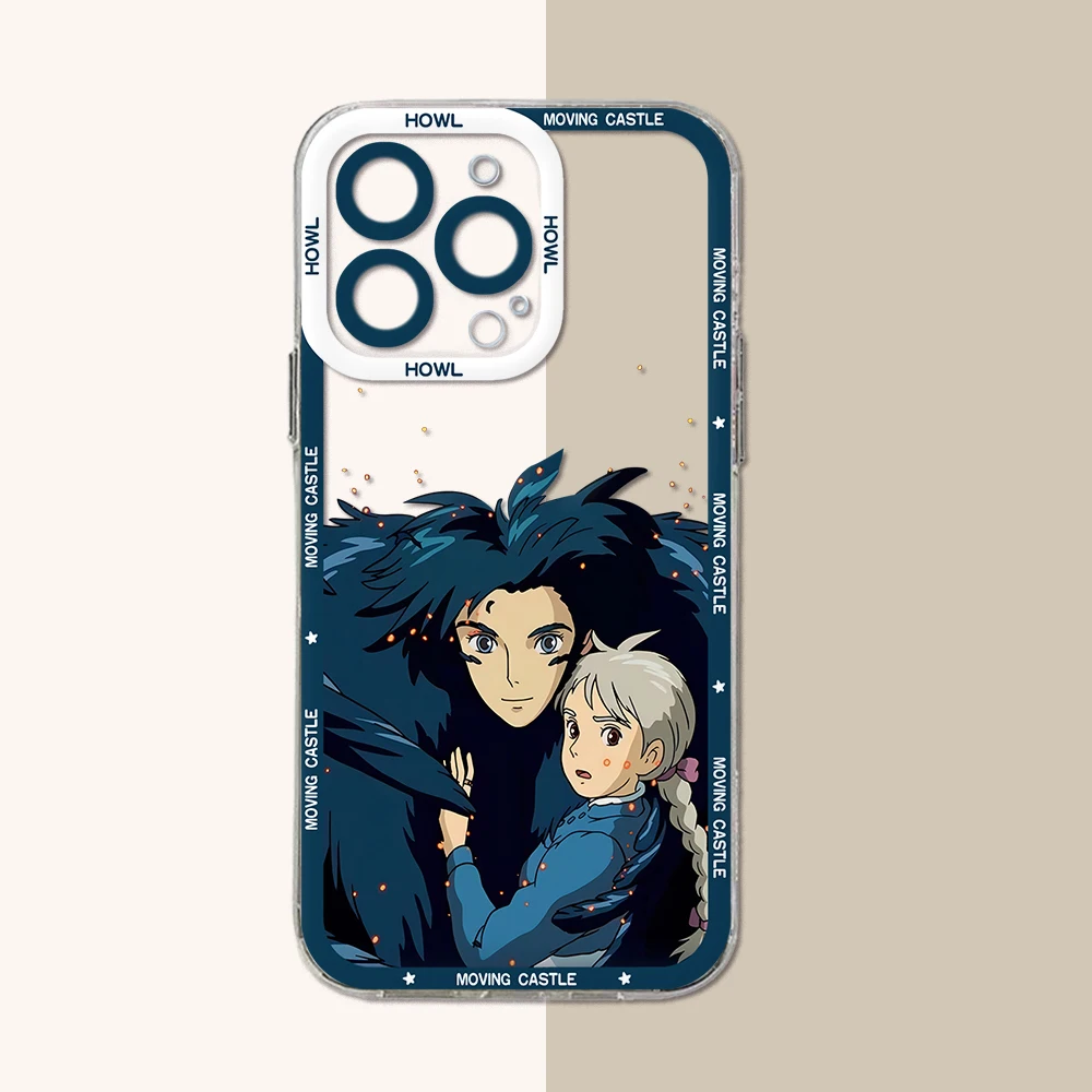 Clear Soft TPU Motion Phone Case with Howl's Design