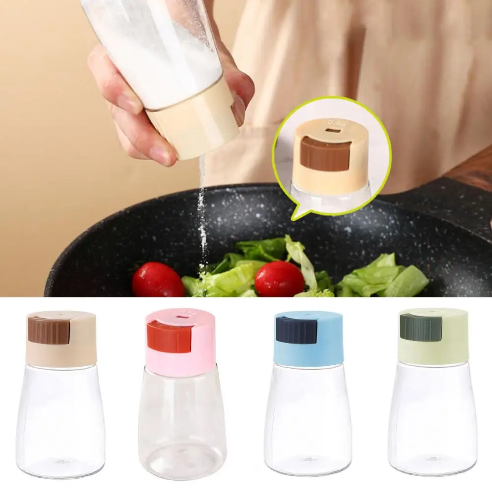 Food-grade Pp Seasoning Container Measuring Seasoning Bottle Airtight Salt Shaker Precise Control Healthy Intake Kitchen Gadgets