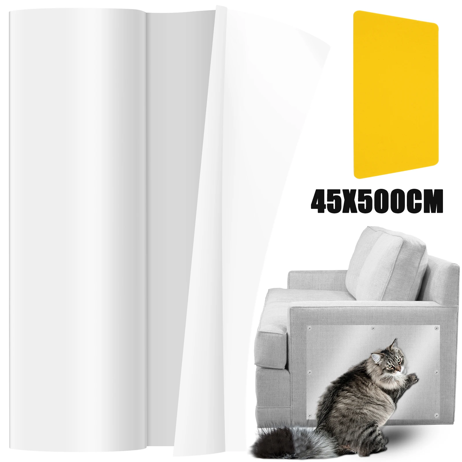 고양이 스크래치 방지 테이프, 고양이 스크래치 가구 보호대, 투명 PVC 방지..