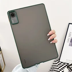Redmi Pad SE 11 Clear Shockproof Hard Back Cover - Matte Finish for Redmi Pad SE 2023 (Green)