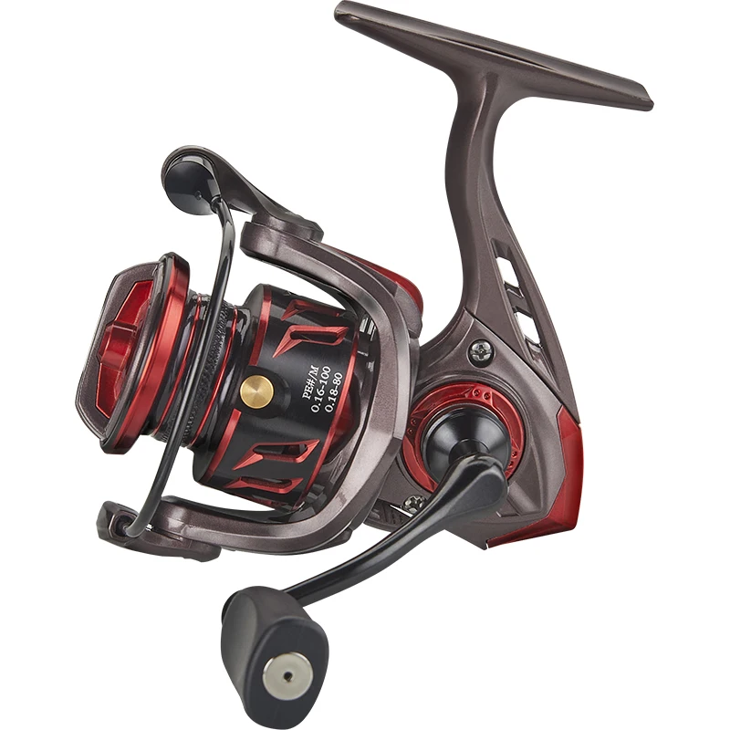 Moulinet spinning innovant résistant à l'eau DEUKIO 4.5kg drag - ratio 5.2:1 pour pêche eau douce