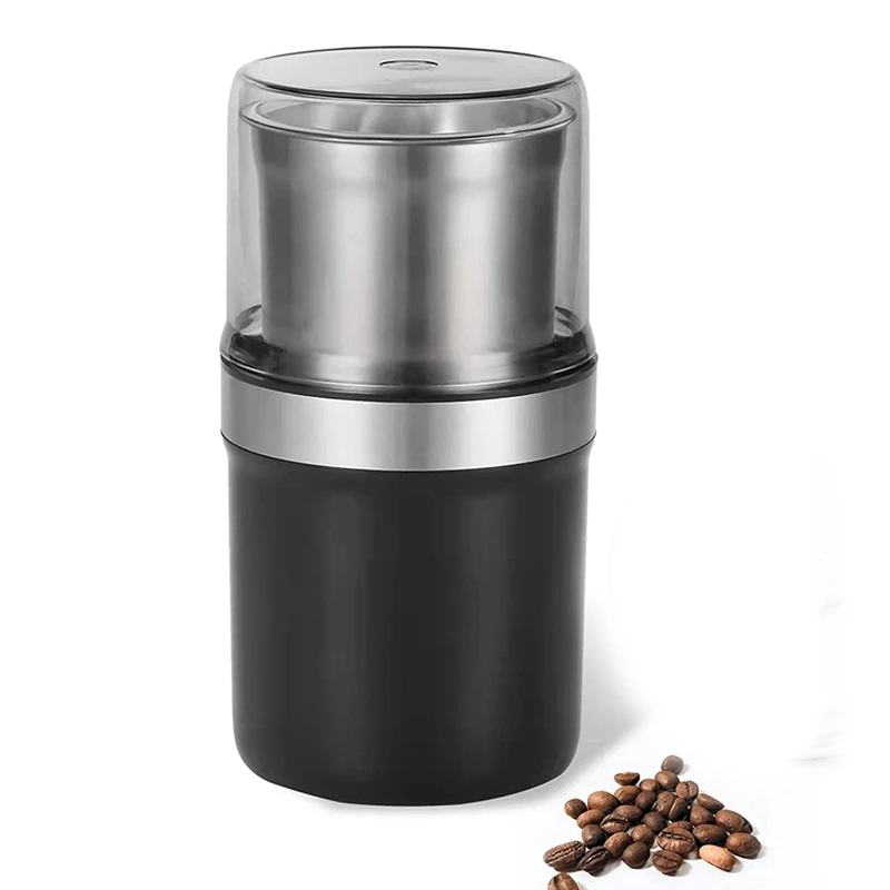 

HOT SALE Coffee Grinder-Grinder With 5.3Oz.Spice Grinder With Stainless Steel,200W Electric Grinder For Coffee Bean,EU Plug