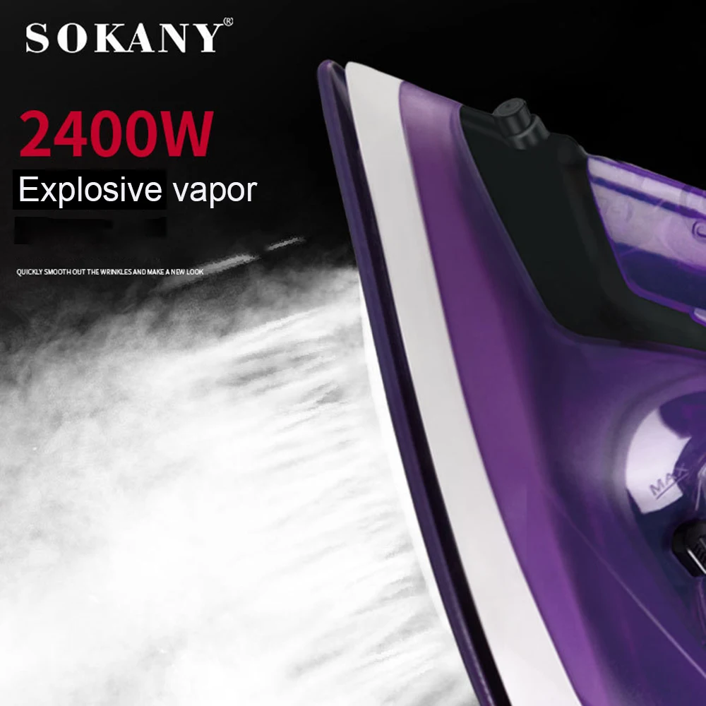

Portable Handheld Rapid Heating Steamer 2400W Garment Steamer Manual Vertical Steam Iron for Home Travel