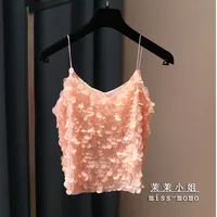 Fashion Women Sequined Tank Top New Sexy V Neck Strap Camis Club Girls Sequin Sleeveless Short Camisole Vest Tops SF792 - Image 5