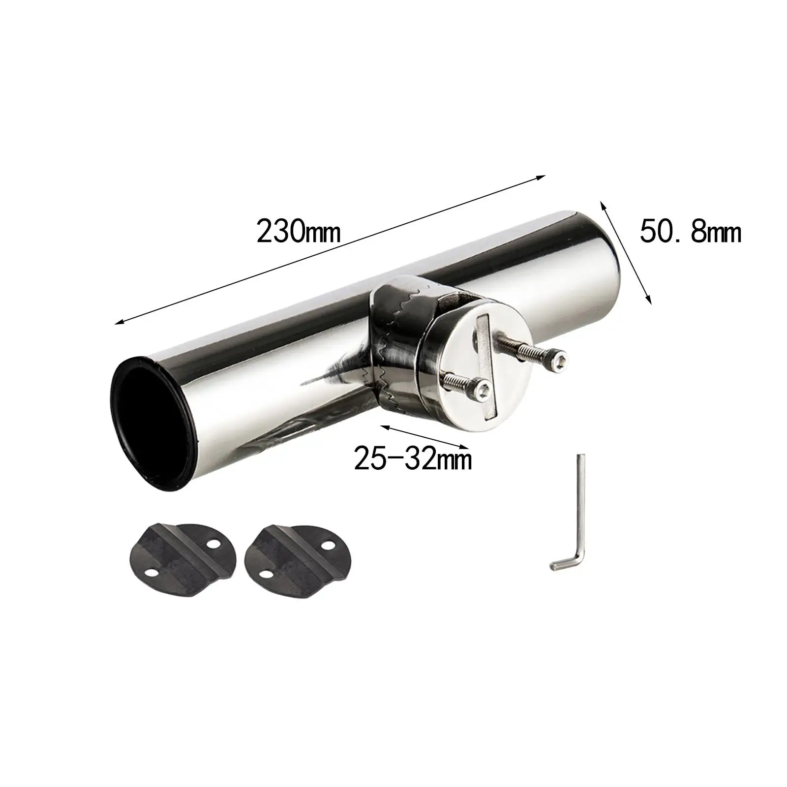 Fishing Rod Holder High Performance Adjustable Fishing Pole Holder Boat Rod Holder Stainless Steel for Truck Yacht RV Rails Boat