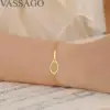 VASSAGO Tennis Racket Bracelet Dainty Adjustable Tennis Racket Charm Layering Sport Bangle Bracelet Lover Jewelry Tennis Gifts 6