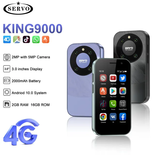 [알리익스프레스] 가성비 넘치는 초소형 스마트폰: SERVO KING9000 4G LTE 셀룰러 미니 스마트폰