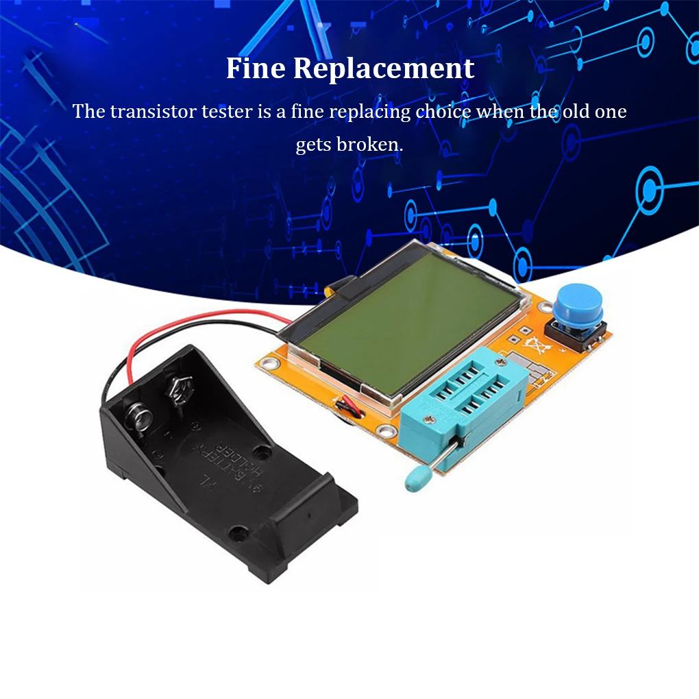 Digital Transistor Tester LCD Screen Auto Power Off Meter Backlight