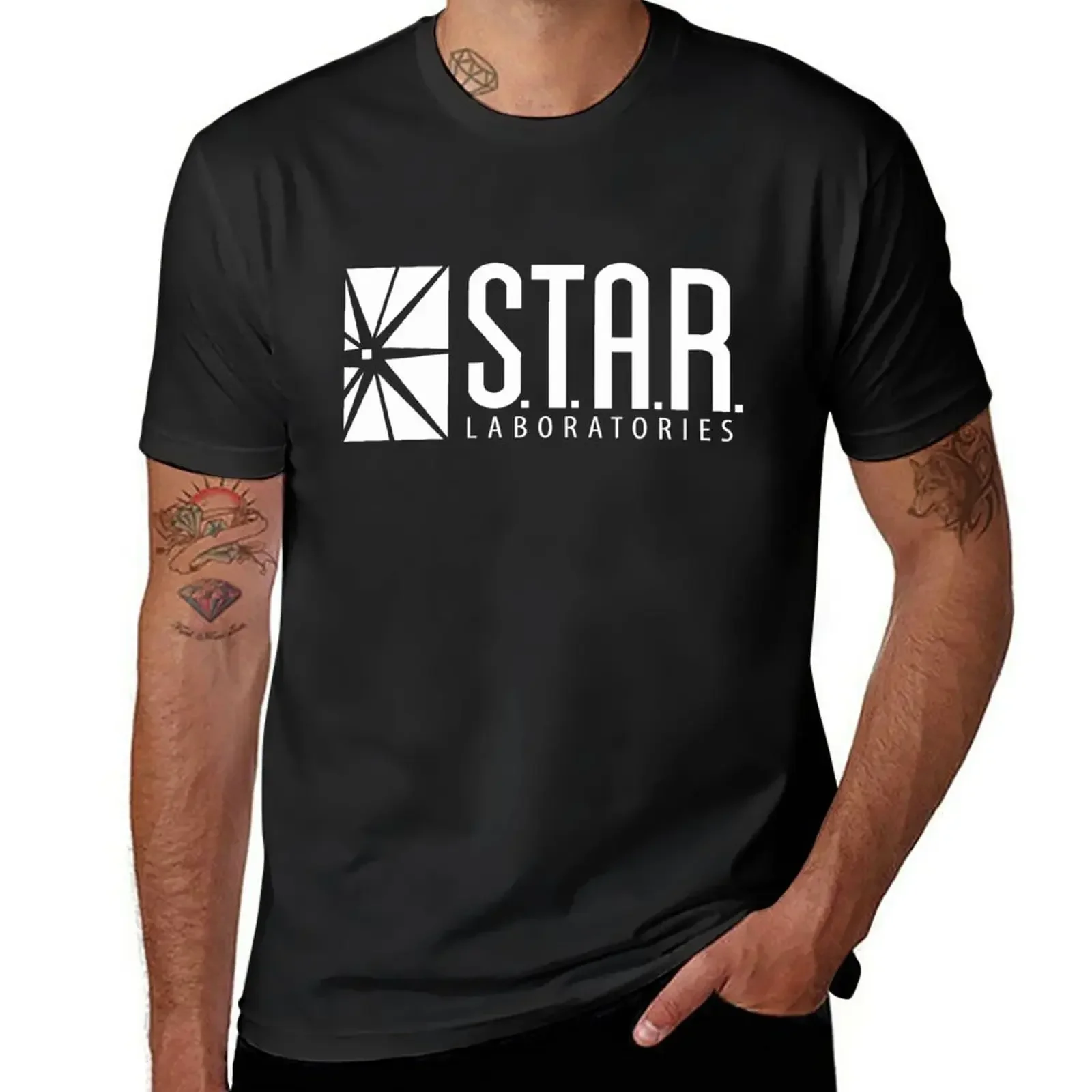 S.T.A.R. Labs T-Shirt oversized summer top quick drying Men's cotton t-shirt