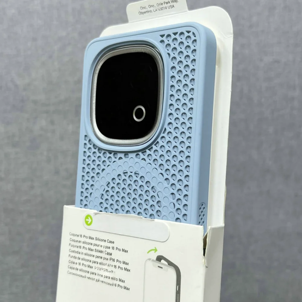 Breathable Magnetic Matte Hard Phone Case with Wireless Charging Compatibility