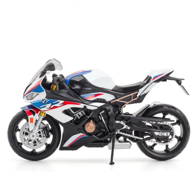 Modèle Réduit Moto BMW S1000 RR 1/12 En Alliage - Jouet Collection, Déco Bureau - Cadeau Pour Passionnés - 10