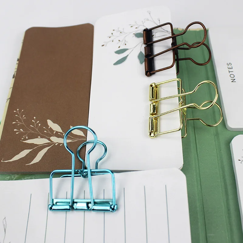 5PCS Fancy Paperclips Cute Stationery Clips Metal Binder Clips Office for Organizing Notes HXZ05 paper clips binder clips