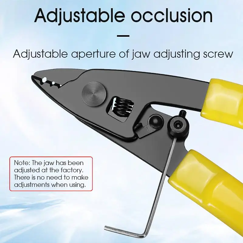 CFS-3 Three-port Fiber stripping pliers 3-port Wire Strippers CFS-3 165mm Miller optical fiber stripper pliers Cable stripper To