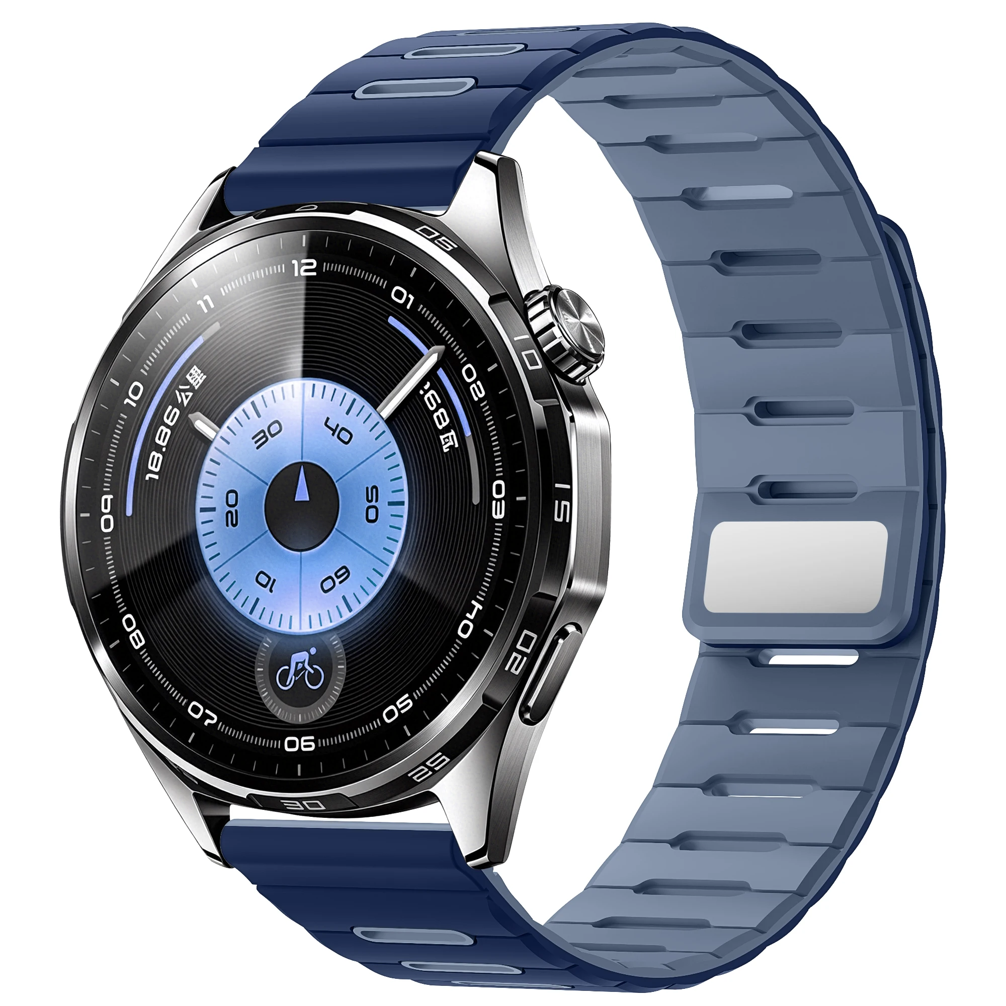 Premium 22mm Magnetic Watch Strap - Versatile Silicone Band Bracelet
