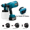 800ML Portable Electric Spray Gun Cordless Paint Sprayer HVLP Household Electric Paint Sprayer Compatible For Makita 18V Battery 4