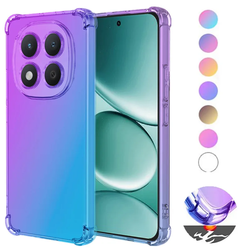 Gradient Airbag TPU Shockproof Protective Case Cover