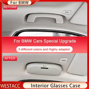 Sunglasses Holder Car Glasses Case Box Overhead Grab Handle Mount Fit for  BMW E60 E61 E82 E90 E91 E92 Car Glasses Storage - AliExpress