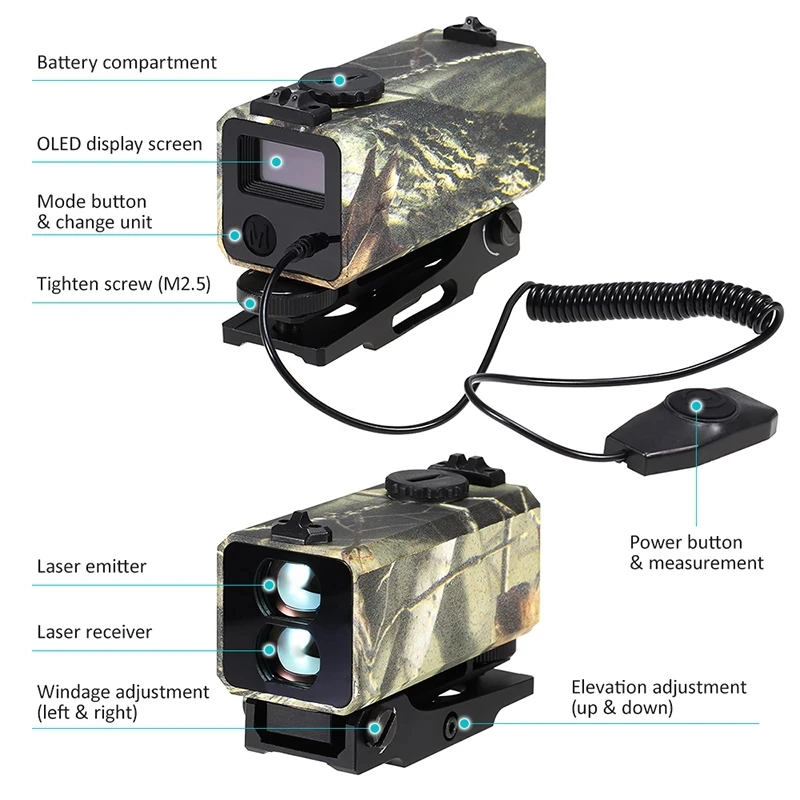 Mini Laser Automatic Range Finder for Outdoor Hunting Real-time Display Distance Speed Measuring 700m LE032 laser rangefinder laser distance meter