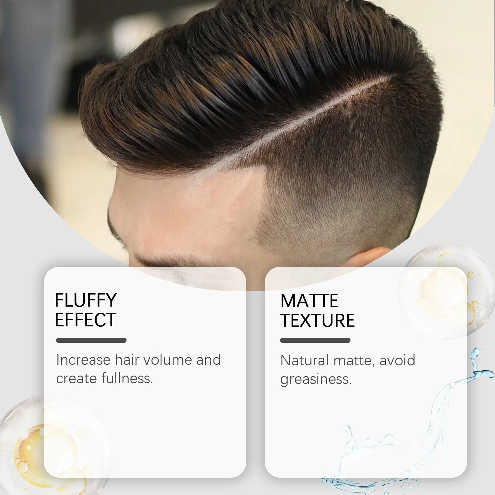 Ease Moon Matte Fluffy Hair Styling Spray for Men Strong Hold Increases Volume More Thickening Keep Refreshing Hair Shaping Oils