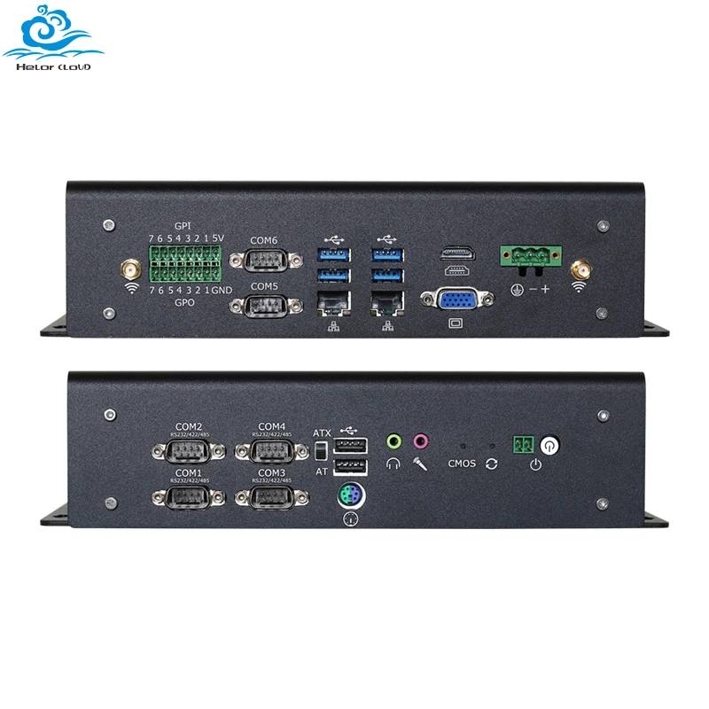 Mini Pc Industriale Senza Ventola I7 1165 G7 6X Db9 Rs232/422/485 2X Gbe Lan Gpio Hdmi Vga 6X Usb Wi-Fi 4G Lte Windows10 Computer Linux