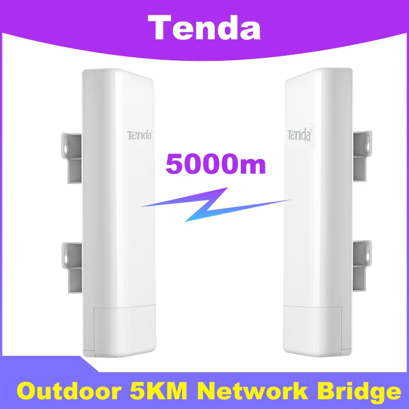 

Tenda O3 11n 2.4G Point To Point Wireless Bridges 5Km Transmission POE Power Outdoor Elevator Monitoring AP Repeater P To P